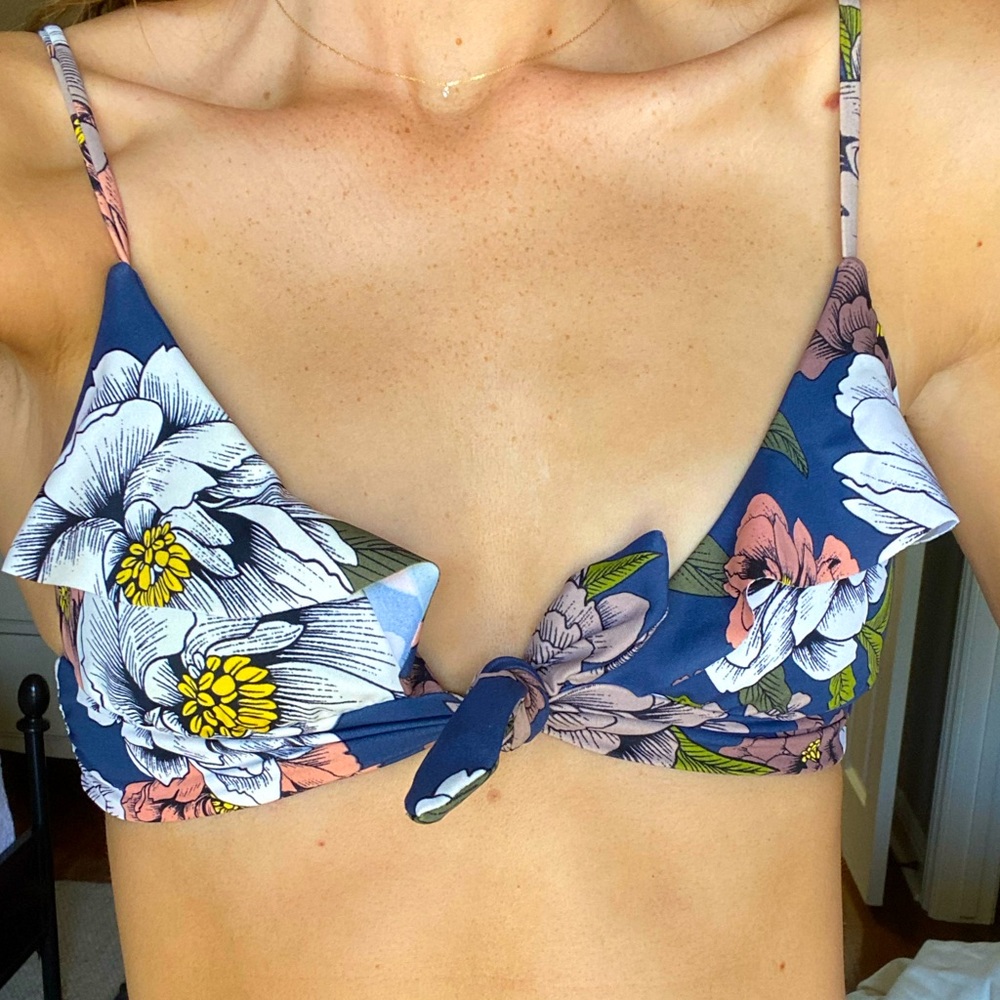 Tori Praver Ruffled Swim top
